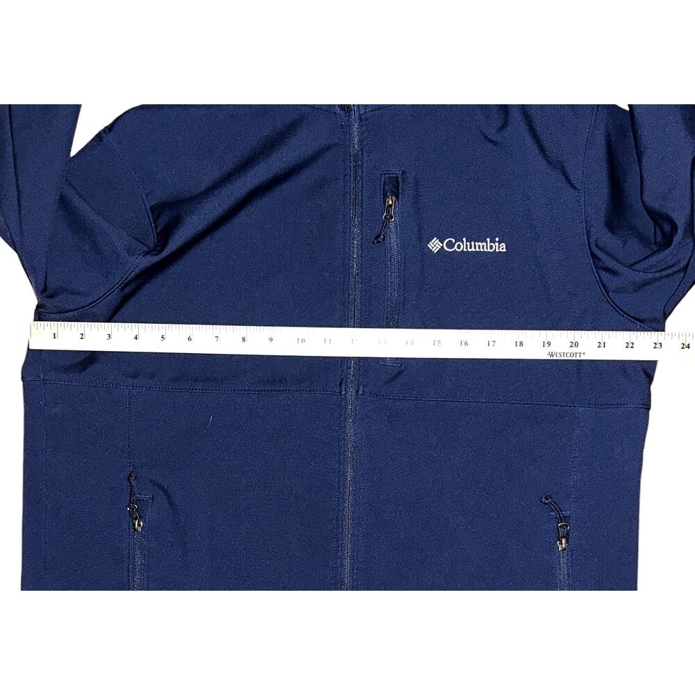 Columbia Ascender Softshell Navy Jacket Men's Lar… - image 3